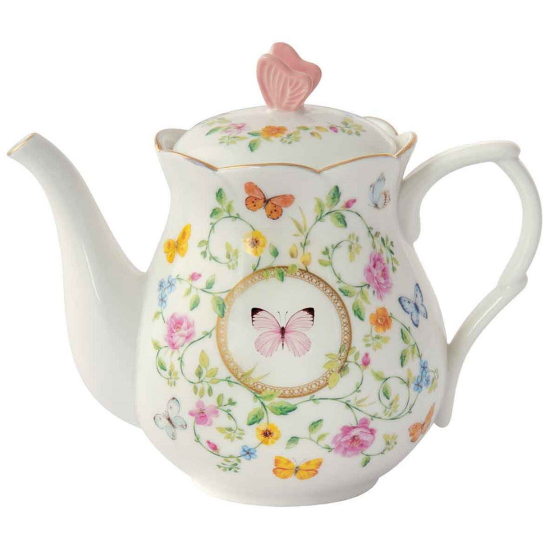 Théière en porcelaine "Danse des Papillons" (900 ml)