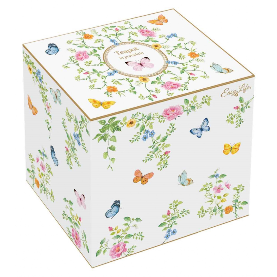 Théière en porcelaine "Danse des Papillons" (900 ml)