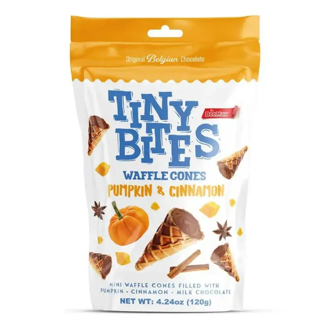 Gaufrettes Beemax Tiny Bites Pumpkin &amp; Cinnamon (120 g)