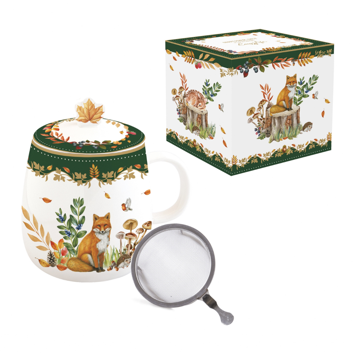 Tisanière renard "Rêverie dans la Forêt" (450 ml)