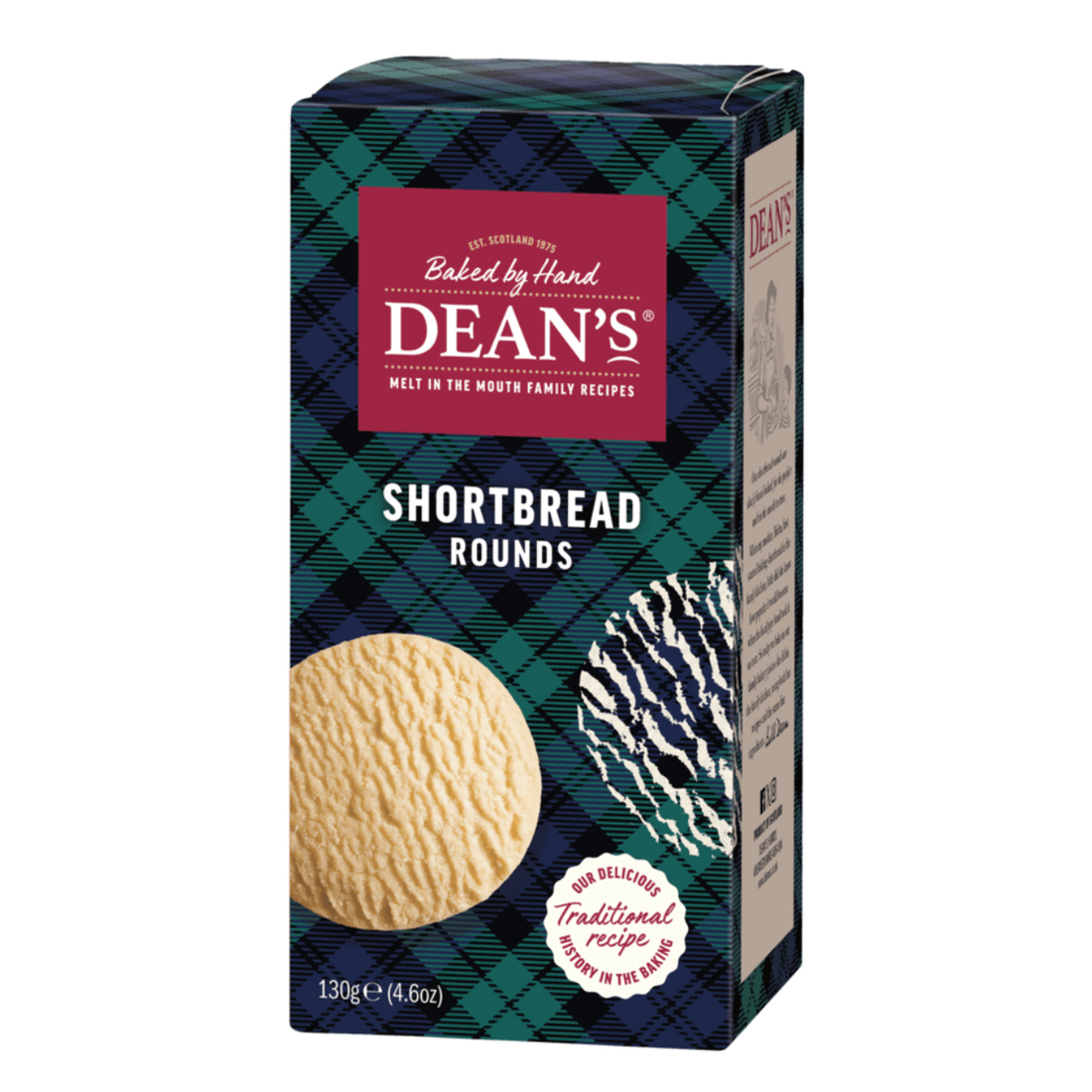 Shortbreads ronds traditionnels fabriqués en Écosse (130g)