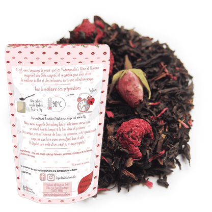 Baiser volé thé oolong bleu framboise rose