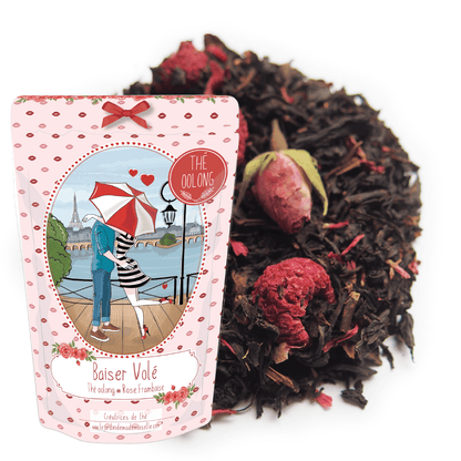 Baiser volé thé oolong bleu framboise rose