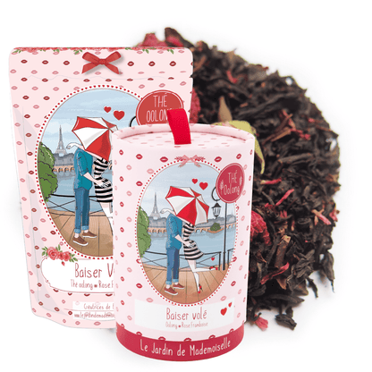 Baiser volé thé oolong bleu framboise rose