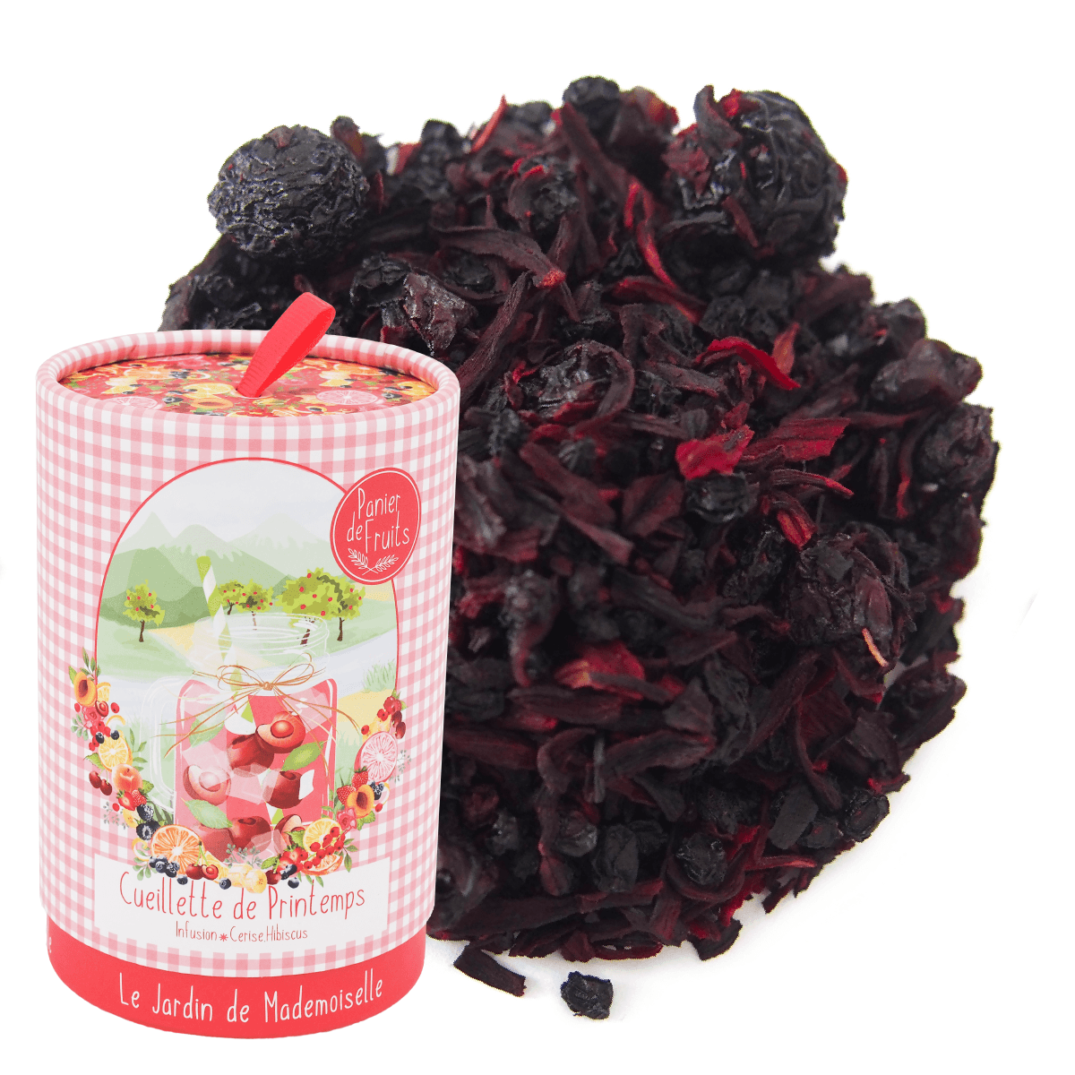 cueillette de printemps infusion cerise hibiscus
