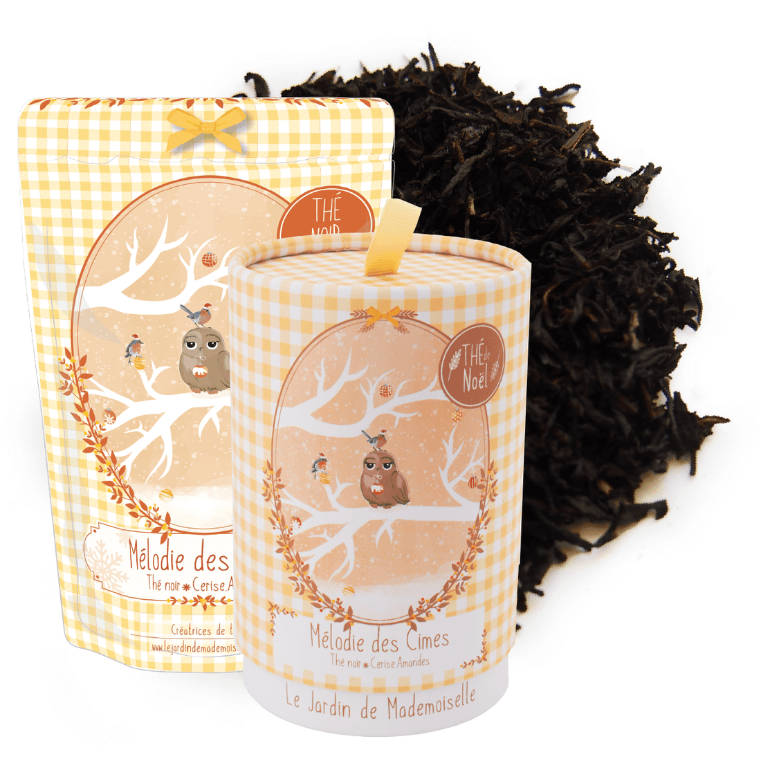 thé noir cerise amande mélodie des cimes noel