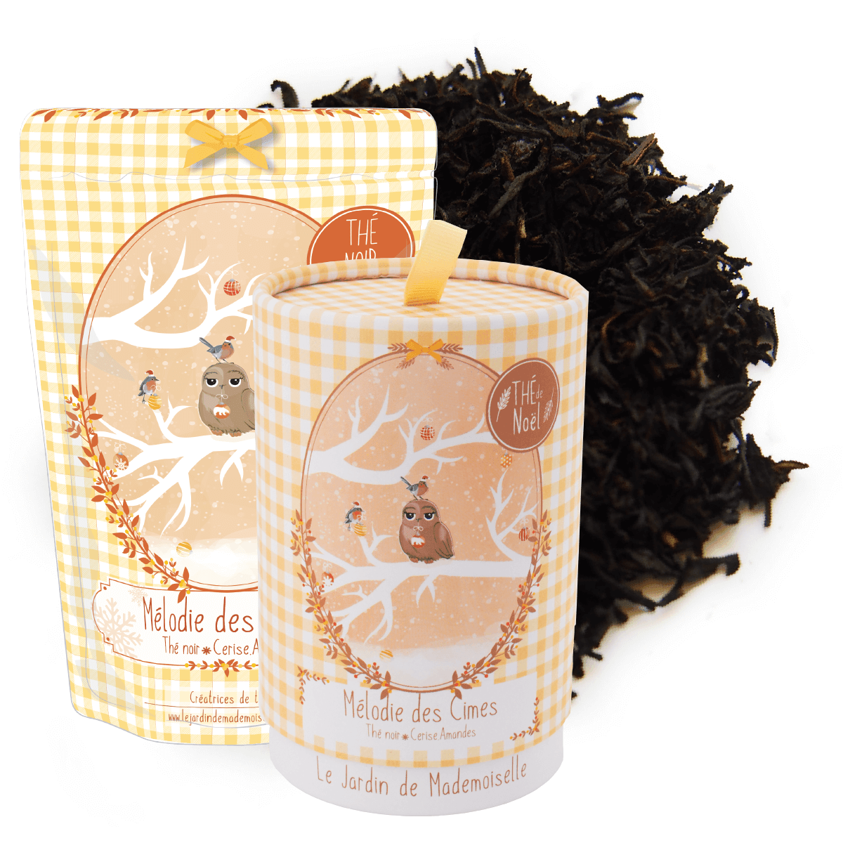 thé noir cerise amande mélodie des cimes noel