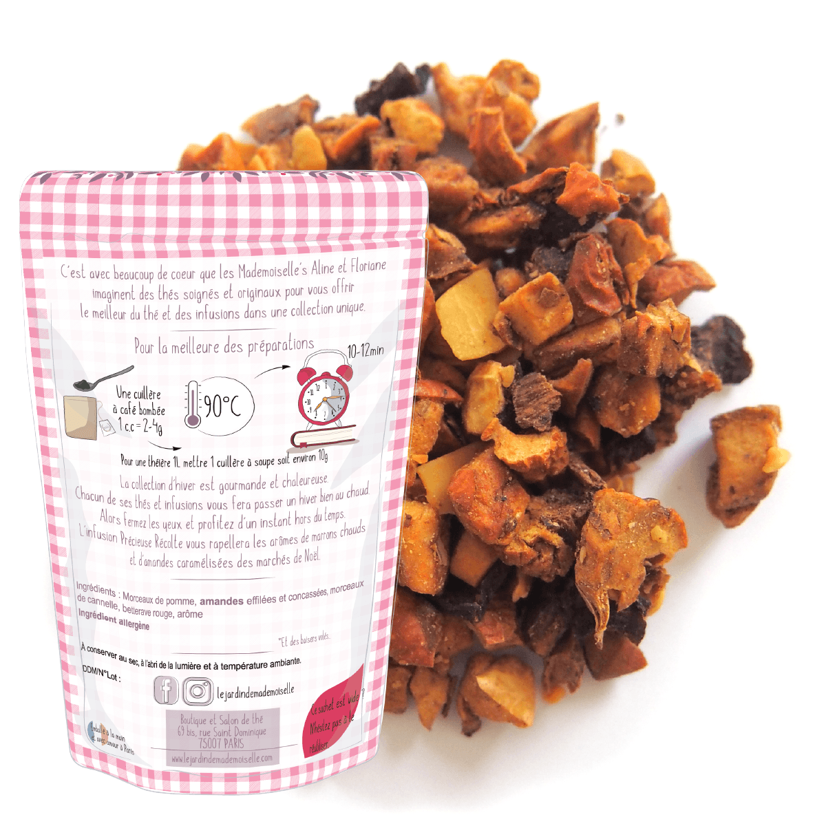 infusion précieuse récolte amande caramel cannelle