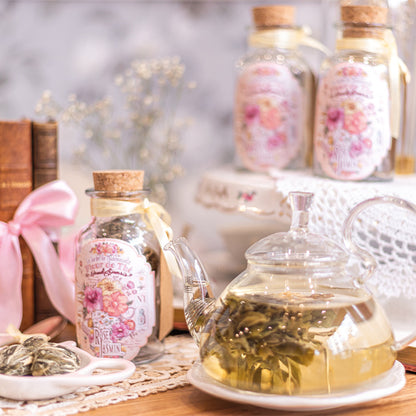 fleur de thé jasmin rose thé vert